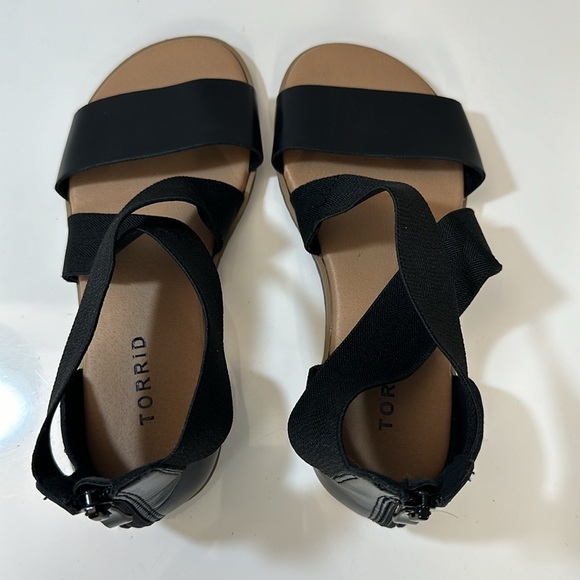 Torrid Stretch Ankle Sandals Size 7W - Picture 8 of 15